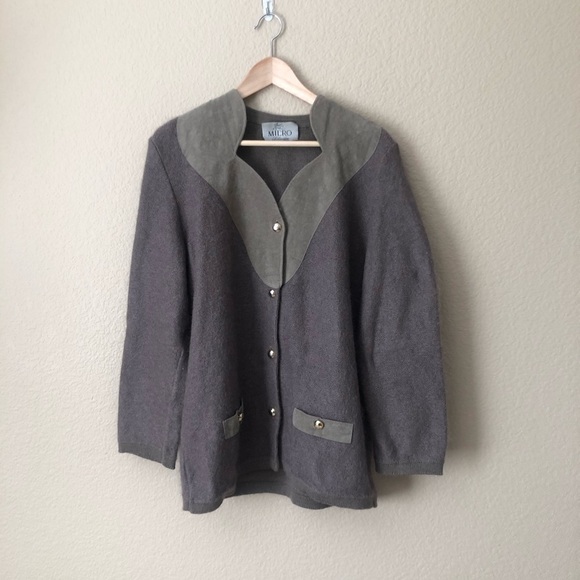 Milro seleccion mohair sweater cardigan - Picture 1 of 4